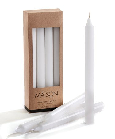 Taper Candles - Set of 8 - White