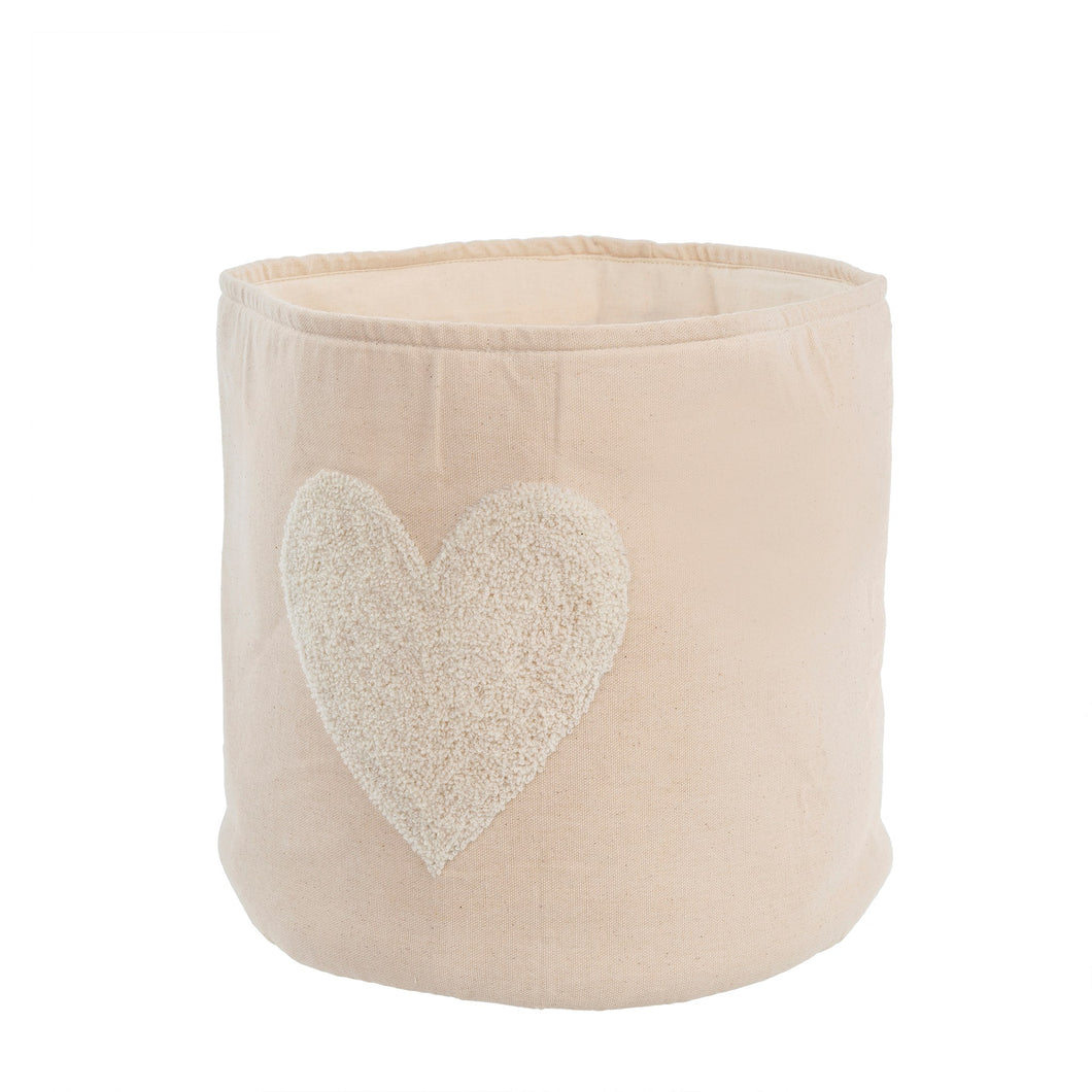 Heart Basket White