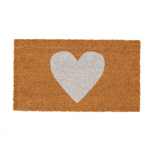 Load image into Gallery viewer, White Heart Doormat
