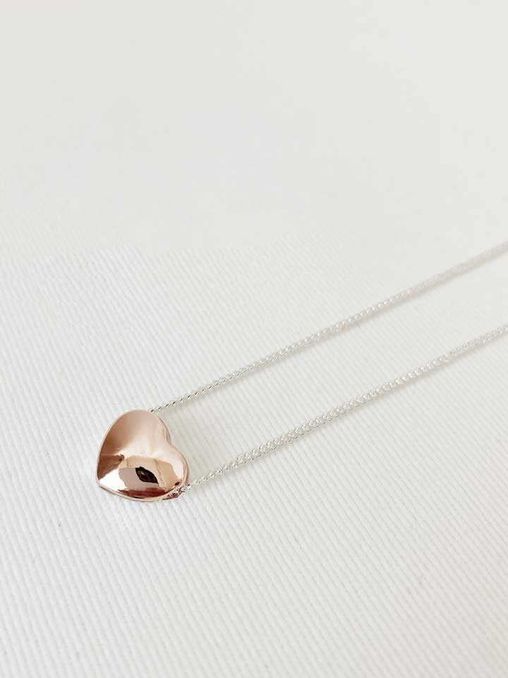 Little Heart Necklace - Rose Gold