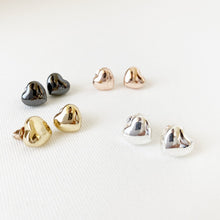 Load image into Gallery viewer, Little Heart Earrings - Hematite
