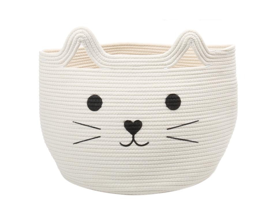 Love My Cat Cotton Rope Storage Basket