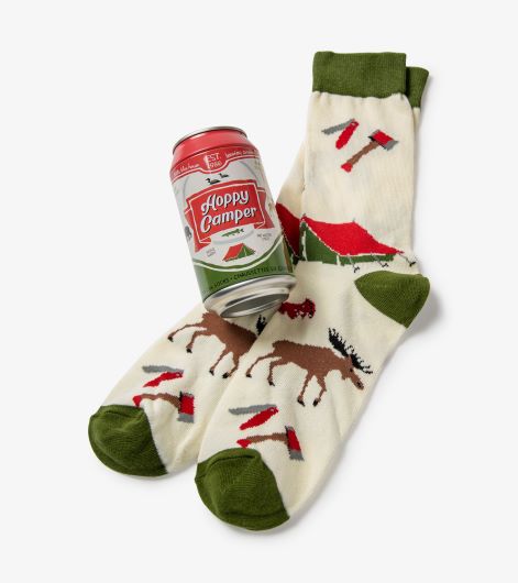 Men's Beer Can Socks - Hoppy Camper