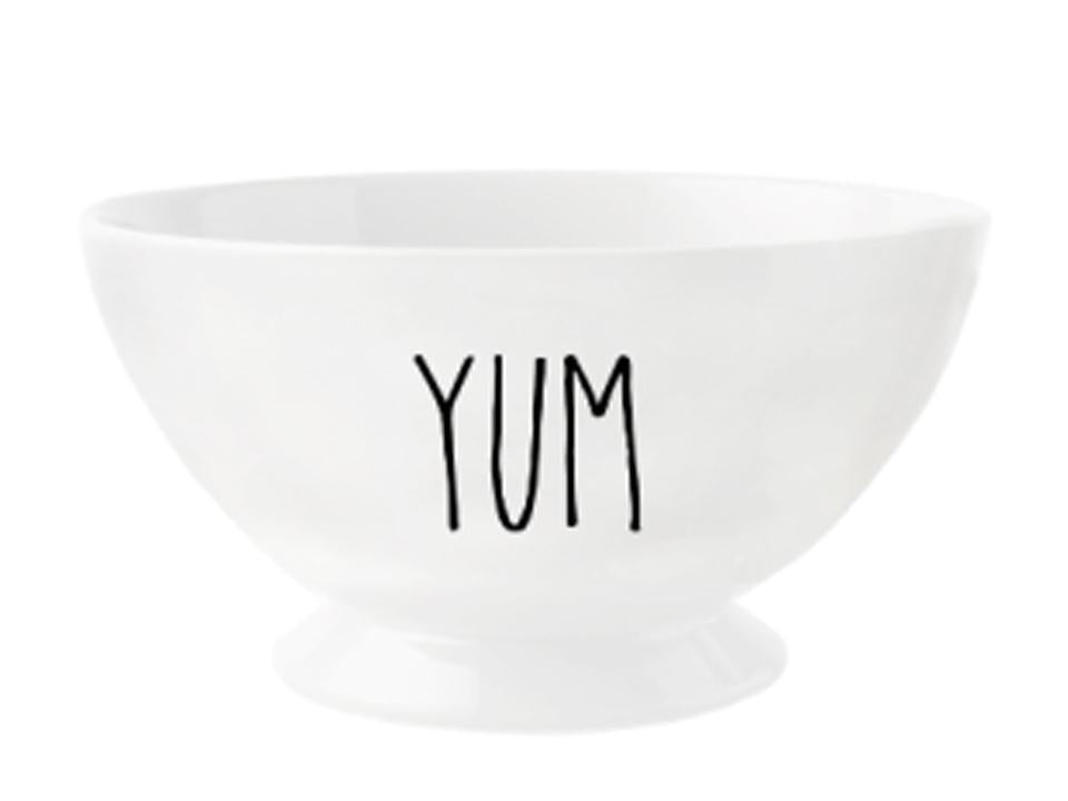 Farmhouse Modern Ceramic Footed Bowl - Yum