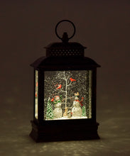 Load image into Gallery viewer, LED Water Lantern Snowman &amp; Trees
