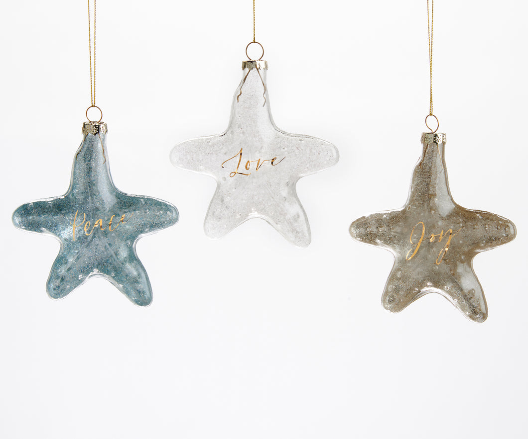 Starfish Ornament Glass
