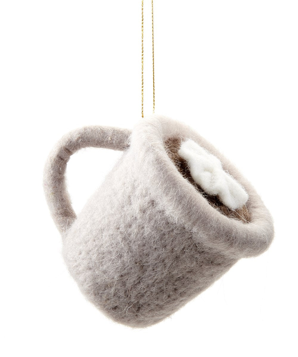 Hot Chocolate Wool Ornament