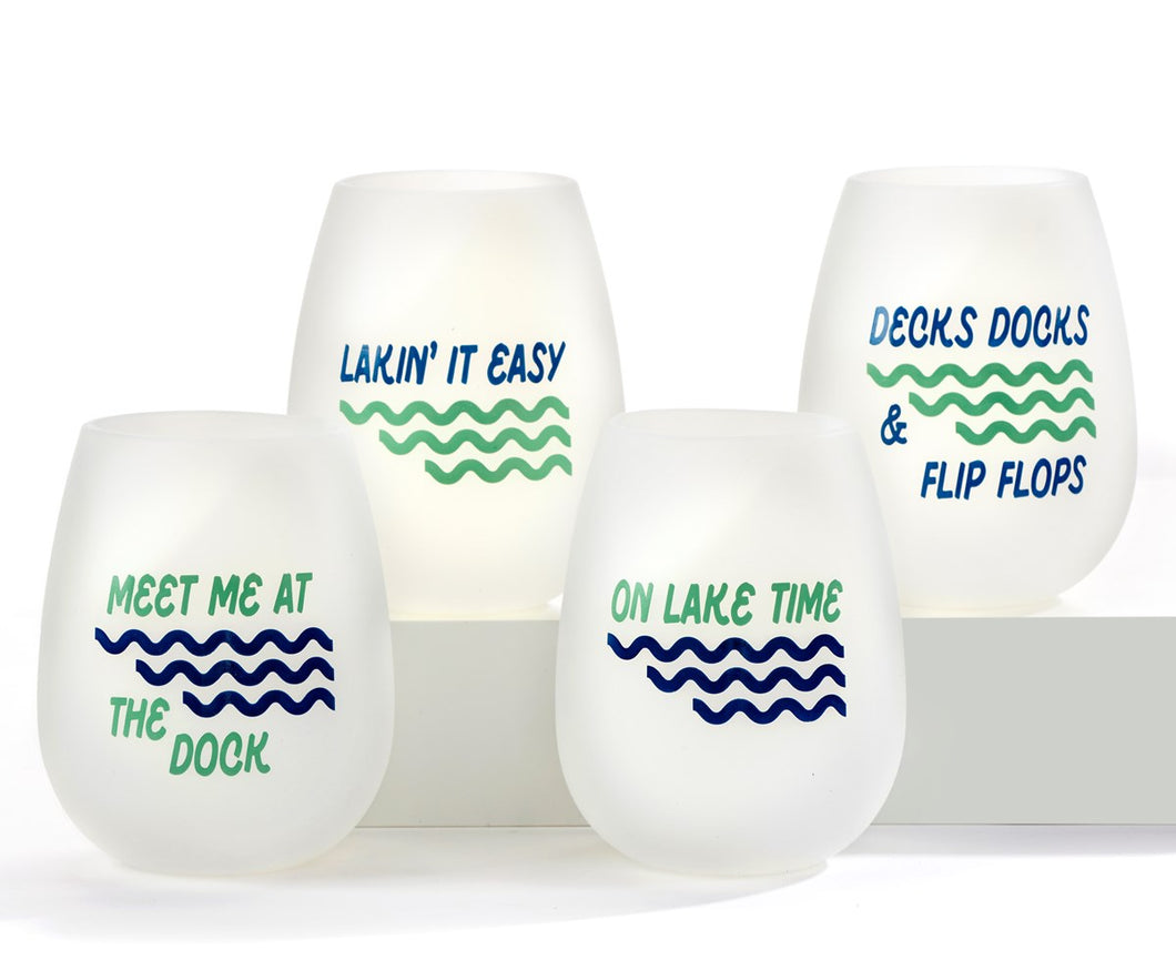 Lake Life Silicone Wine Cup