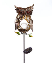 Load image into Gallery viewer, Owl Solar Lawn Stake
