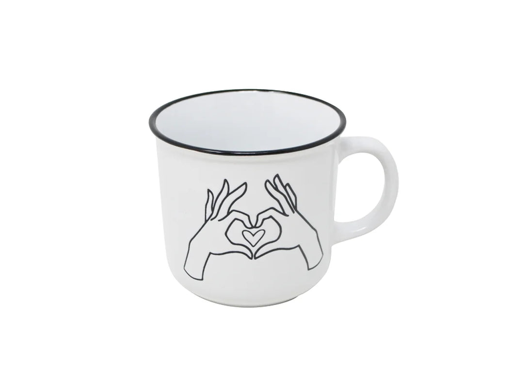 Heart Hand Coffee Mug