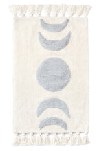 Load image into Gallery viewer, Moon Phase Blush Tufted Bathmat
