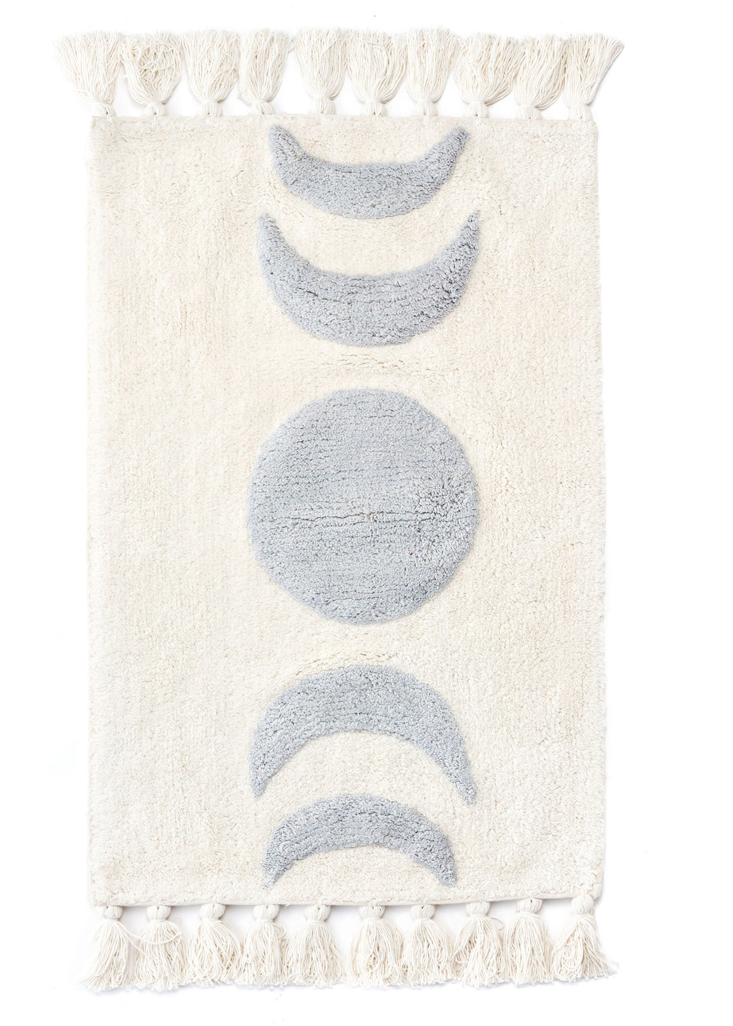 Moon Phase Blush Tufted Bathmat