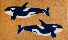 Load image into Gallery viewer, Doormat - Whales

