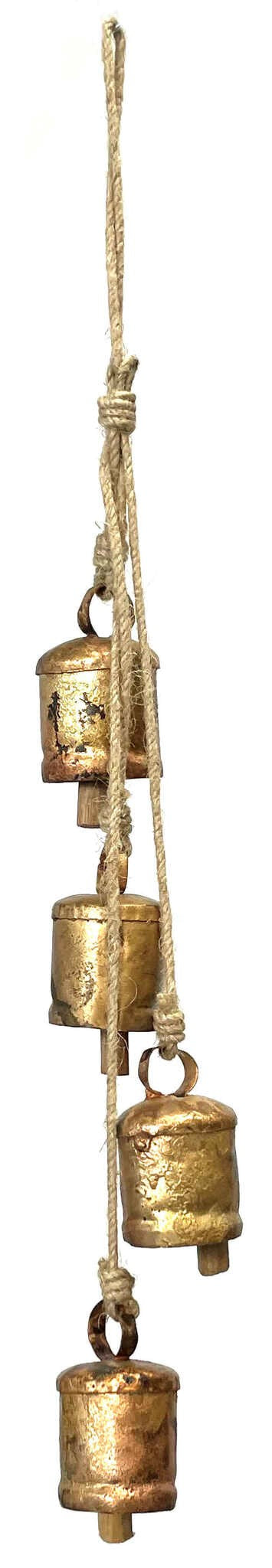 Iron Bell Chimes - Rustic Gold 18”