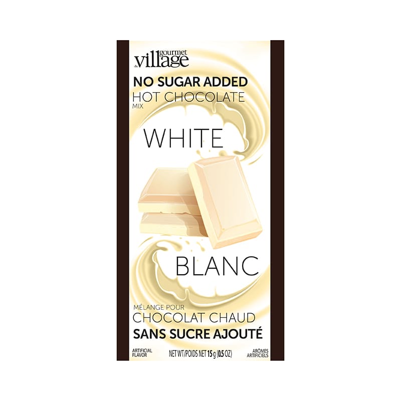 Gourmet Village Hot Chocolate No Sugar Added - White