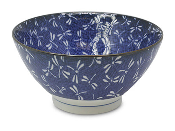 Blue Dragonfly Japanese Ramen Bowl -Medium