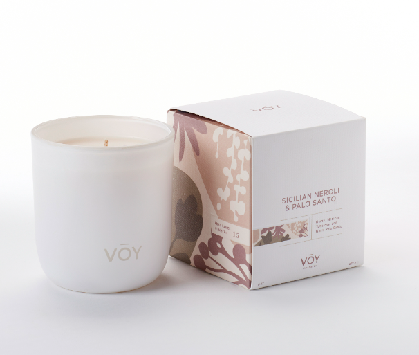 Voy Fragrance Candle - Sicilian Neroli & Palo Santo