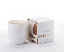 Load image into Gallery viewer, Voy Fragrance Candle - Thai Teakwood &amp; Tobacco
