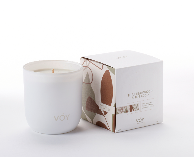 Voy Fragrance Candle - Thai Teakwood & Tobacco