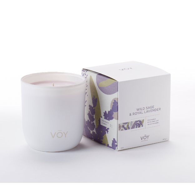 Voy Fragrance Candle - Wild Sage & Royal Lavender