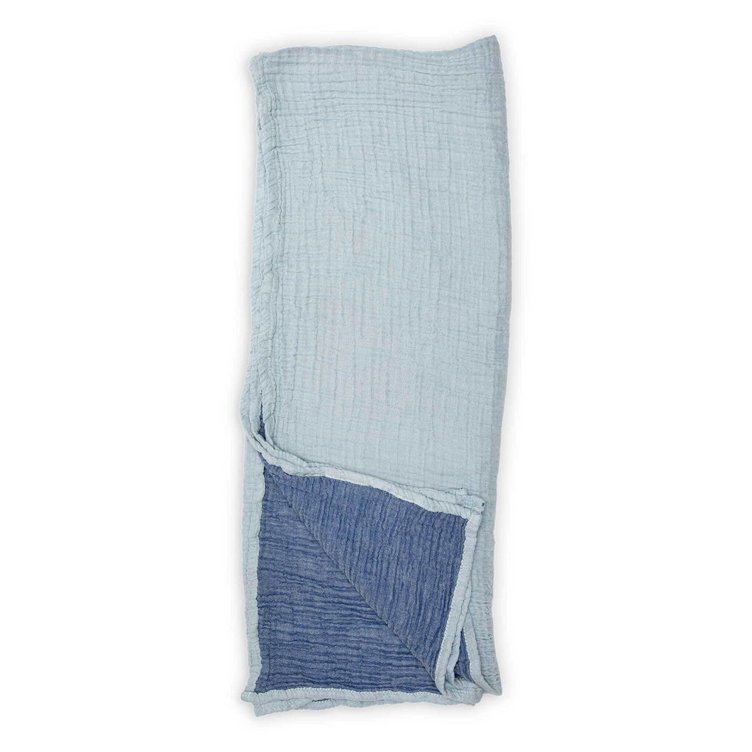 Crinkle Baby Blanket - Blue