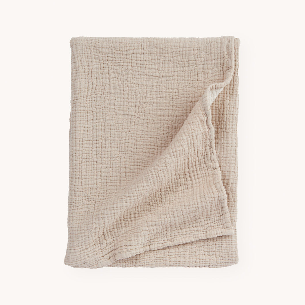Crinkle Baby Blanket - Beige