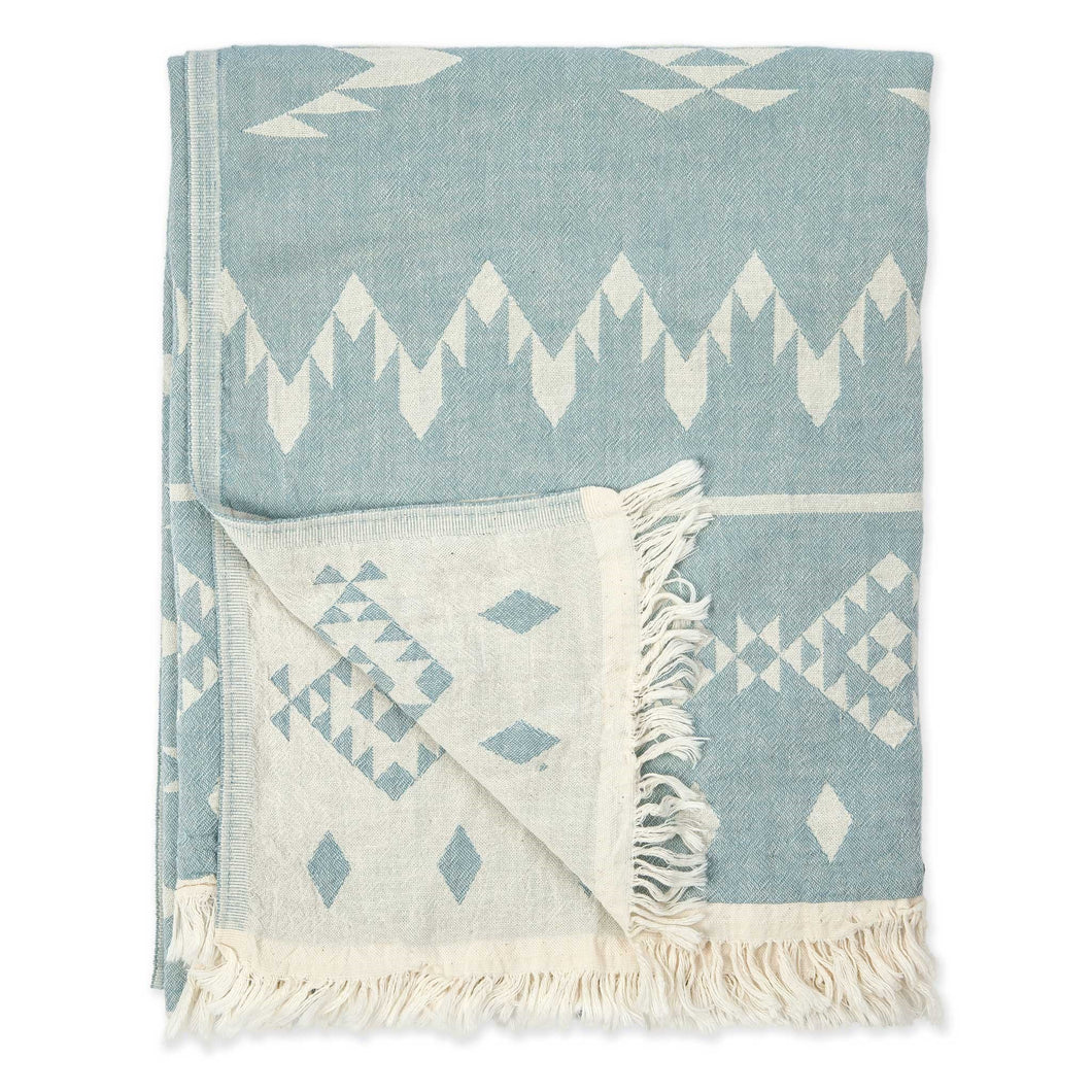 Atlas Turkish Towel - Coastline Blue