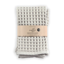 Load image into Gallery viewer, Waffle Face Towel - Light Grey
