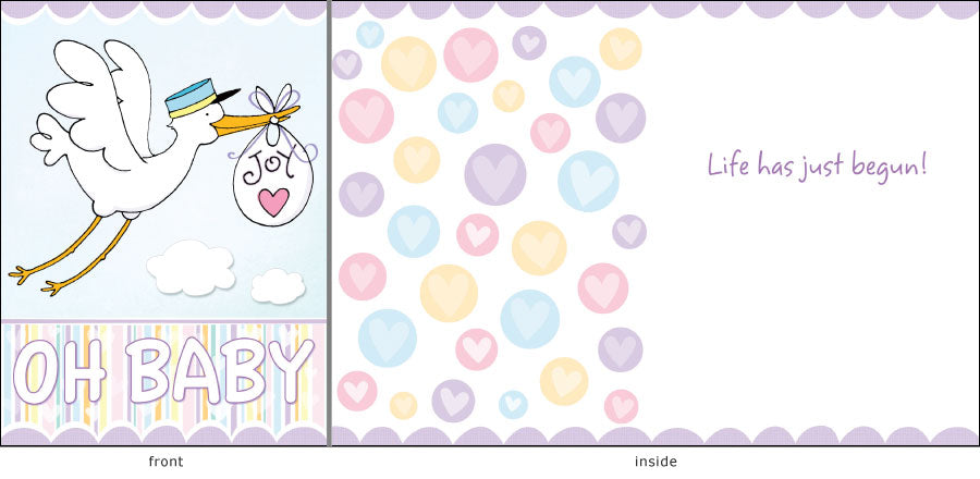 Little Jeanie Greeting Card Asst. Styles - Baby