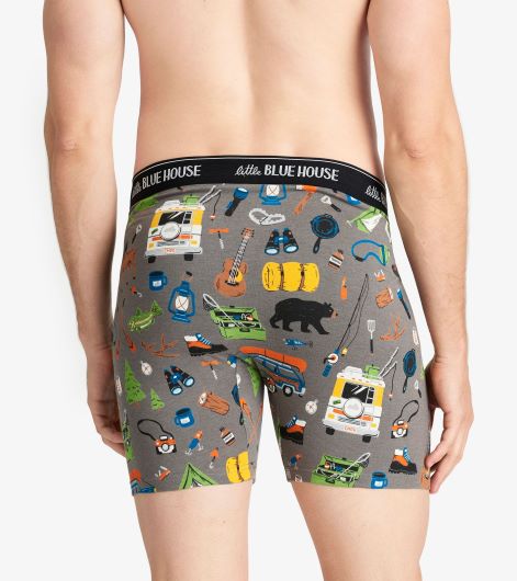Men's Boxer Brief - Retro Camping