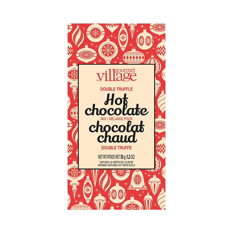 Gourmet Village Hot Chocolate Festive - Retro Ornament
