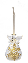 Load image into Gallery viewer, LED Gold Leaf Angel Ornaments
